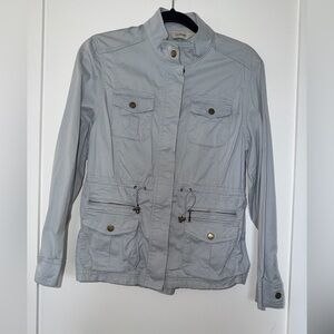 LL Bean Women’s Utility Jacket light blue size XS petite in great condition